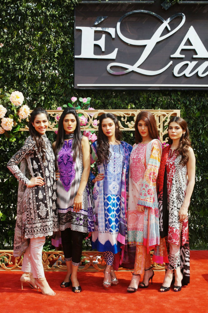 Élan and Hussain Mills Limited collaborate to launch Élan Lawn Spring Summer 2014 collection