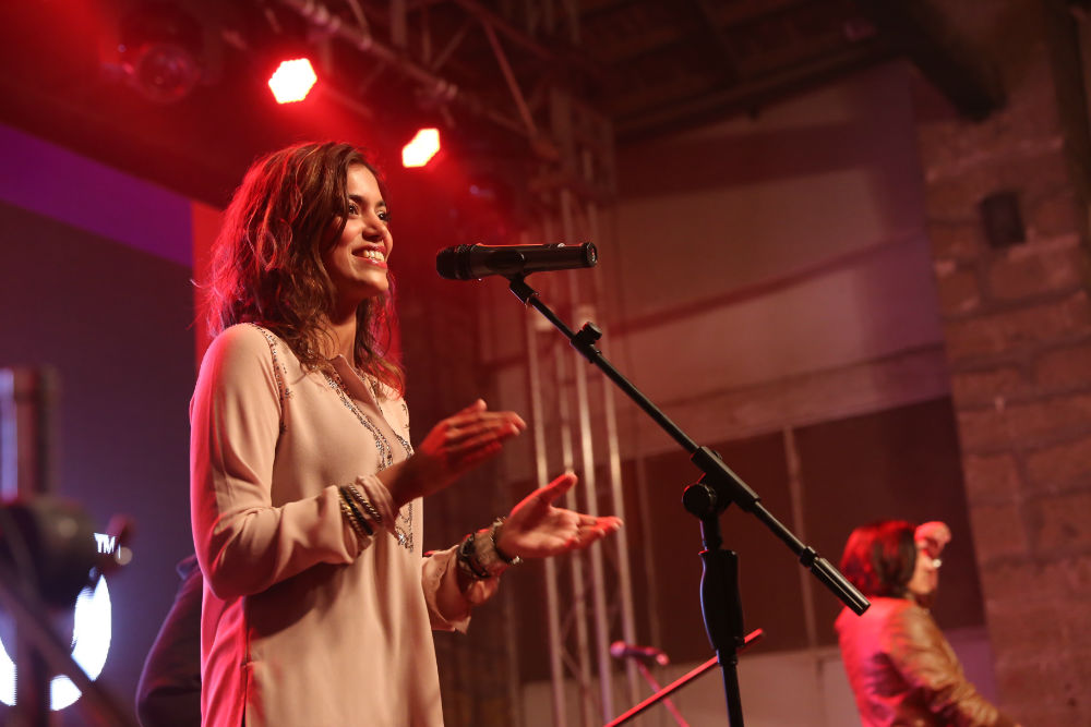 Jimmy Khan, Asrar and Sara Haider perform at the Coke Studio Gigs music showcase